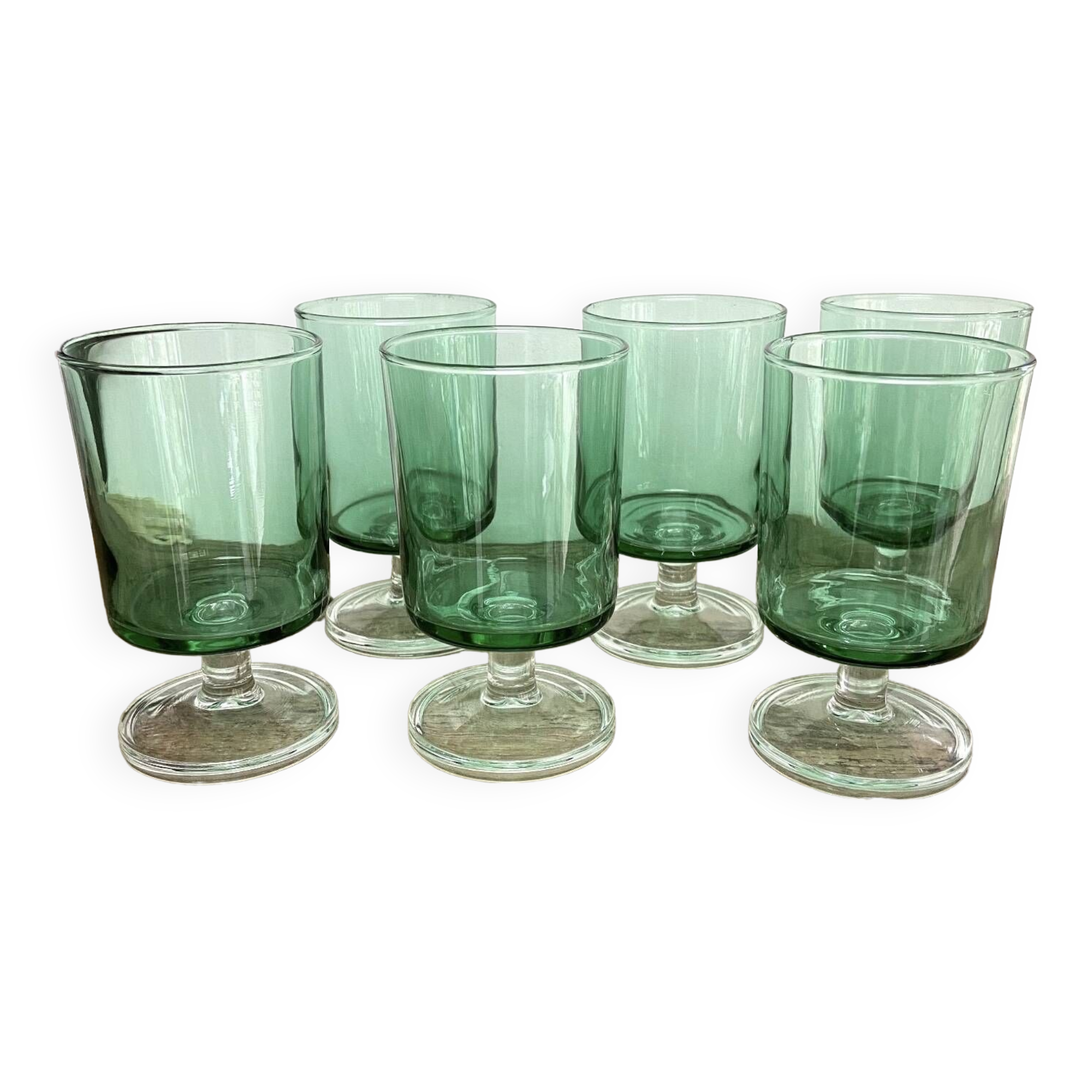 6 verres LUMINARC France vintage