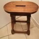 Antique rustic wooden stool