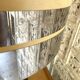Large Vintage Space Age Table Lamp / 1970s Design - Ceramic & Chrome