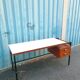 Bureau 1950 bois et métal