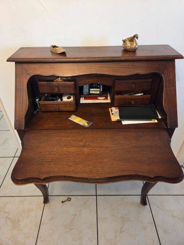Solid wood secretary