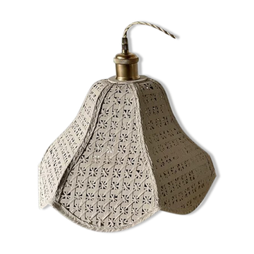 Rattan hanging lamp