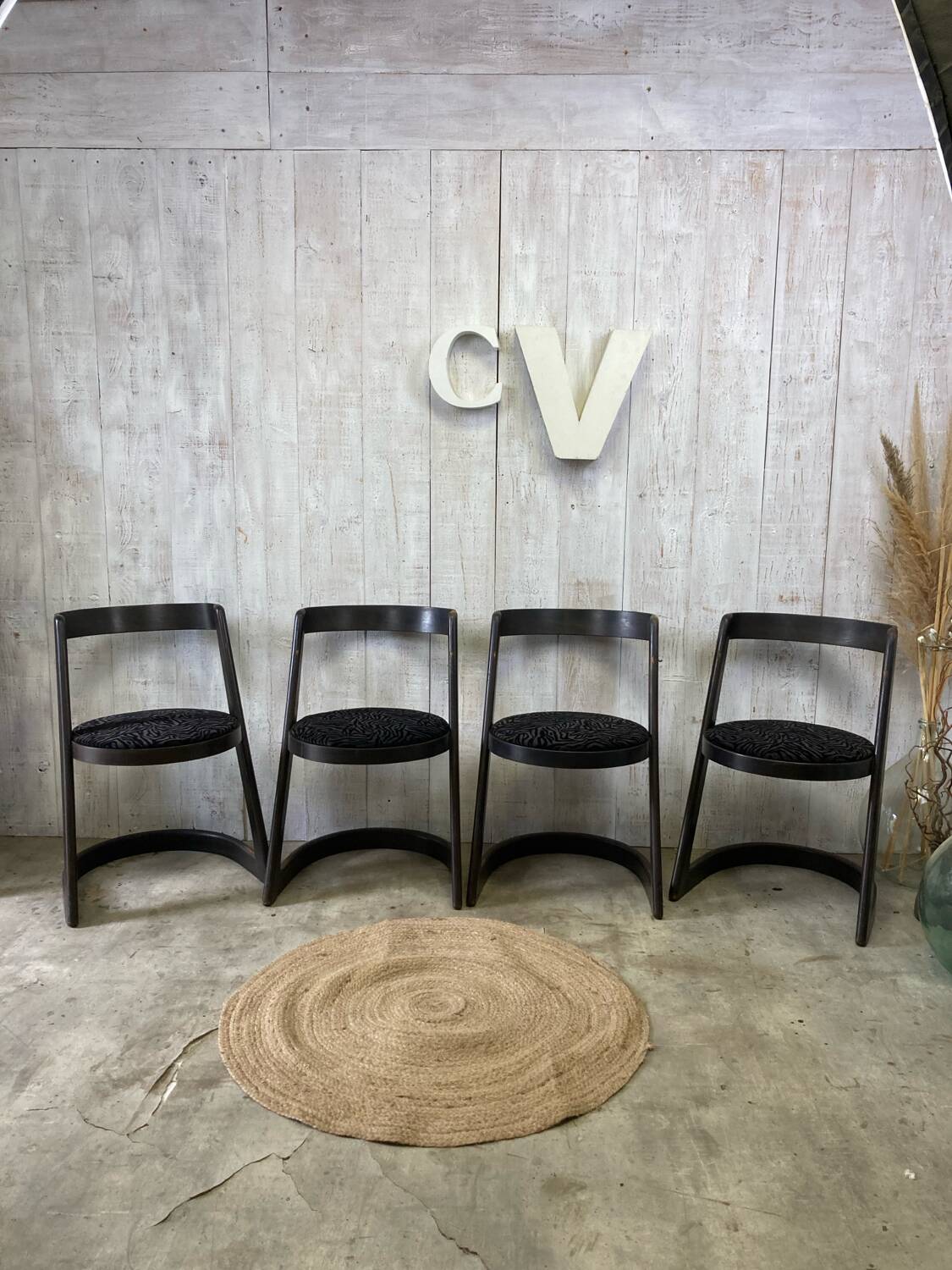 Set of 4 Halfa Baumann chairs