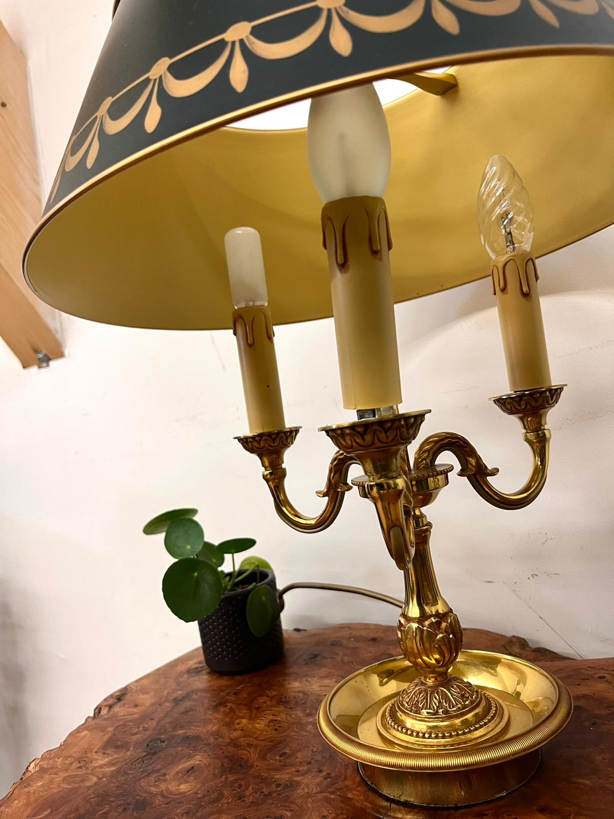 Lamp Bouillotte Louis XVI Lucien Gau