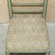 Pair of antique French chairs with original paint.