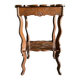Antique engraved wooden side table