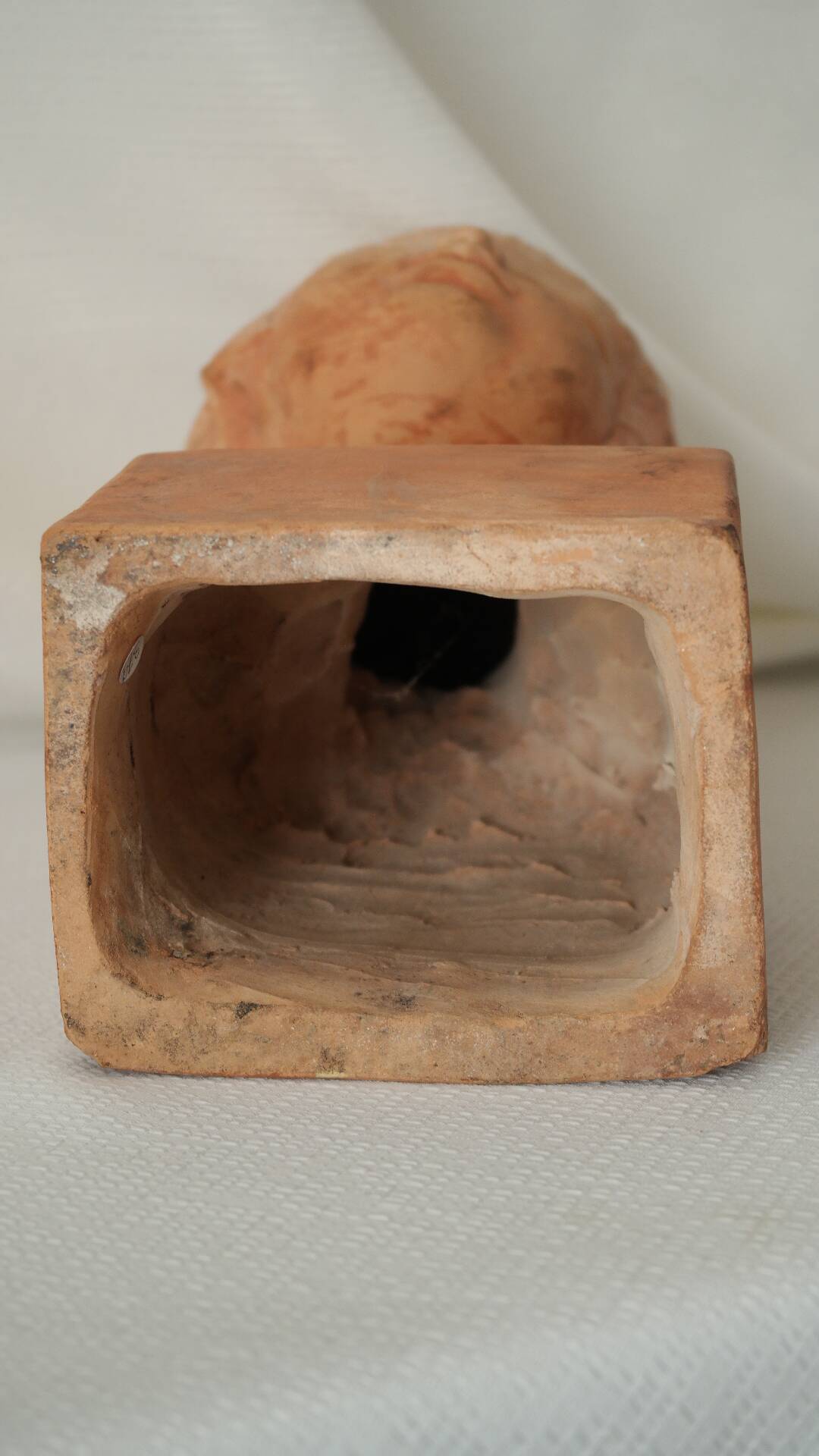 Ancient terracotta bust signed Beaulieu