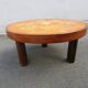 Signed Vallauris R LEDUC ceramic coffee table