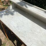 1900s wooden and marble dressing table