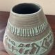 Vintage glazed ceramic vase