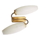 Double flute and brass wall light