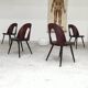 Lot de 4 chaises tout bois par Antonin Suman pour Tatra Nabytok