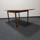 Table à manger en teck de design danois par Poul Hundevad