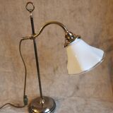 Desk or ambient lamp in chrome-plated brass.
