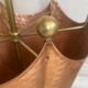 Vintage copper and brass umbrella stand