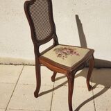 Antique Louis XV style walnut chair