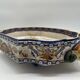 Table centre in earthenware in the style of gien.