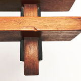 Teak bench designed by Inge and Luciano Rubino for APEC