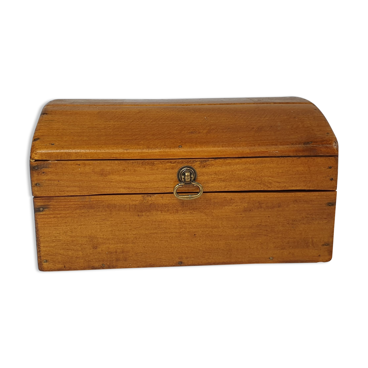 Coffret vintage en bois massif
