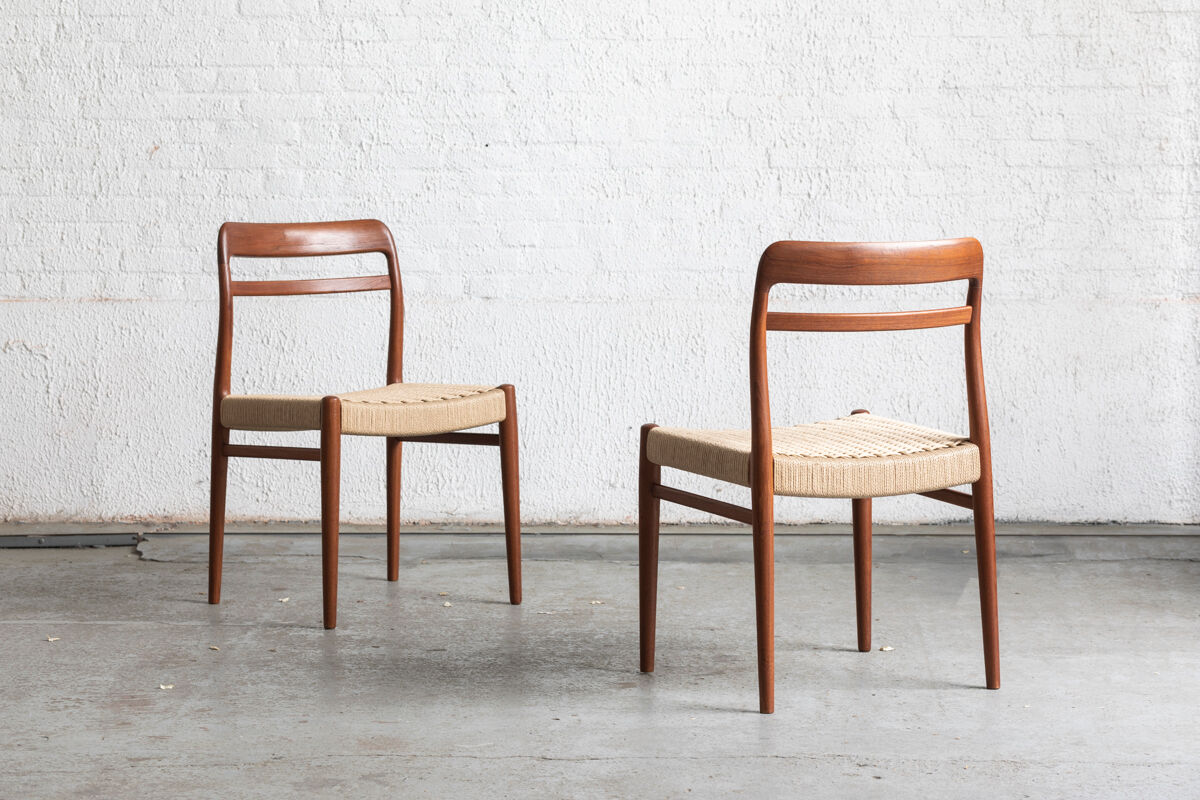 Set of 4 dining chairs by Henry W. Klein for Bramin, Denmark, 1960
