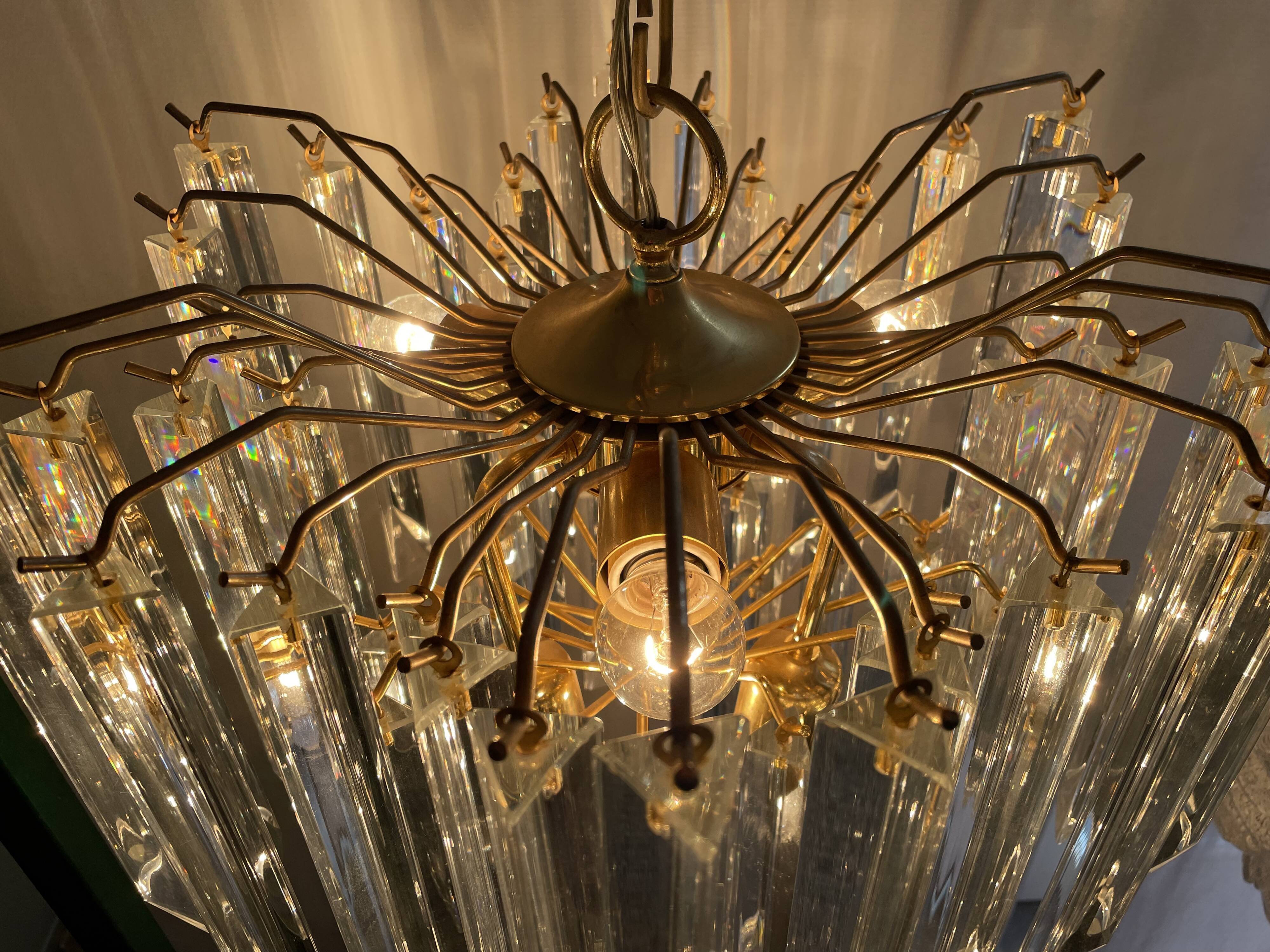 Vintage Paolo Venini chandelier, 1970s