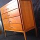 Chest of drawers 50year old oak design vintage