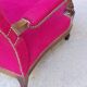 Bergère armchair (completely refurbished, including tacks, velvet fabric and seat)