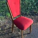 Red Scandinavian chair duo