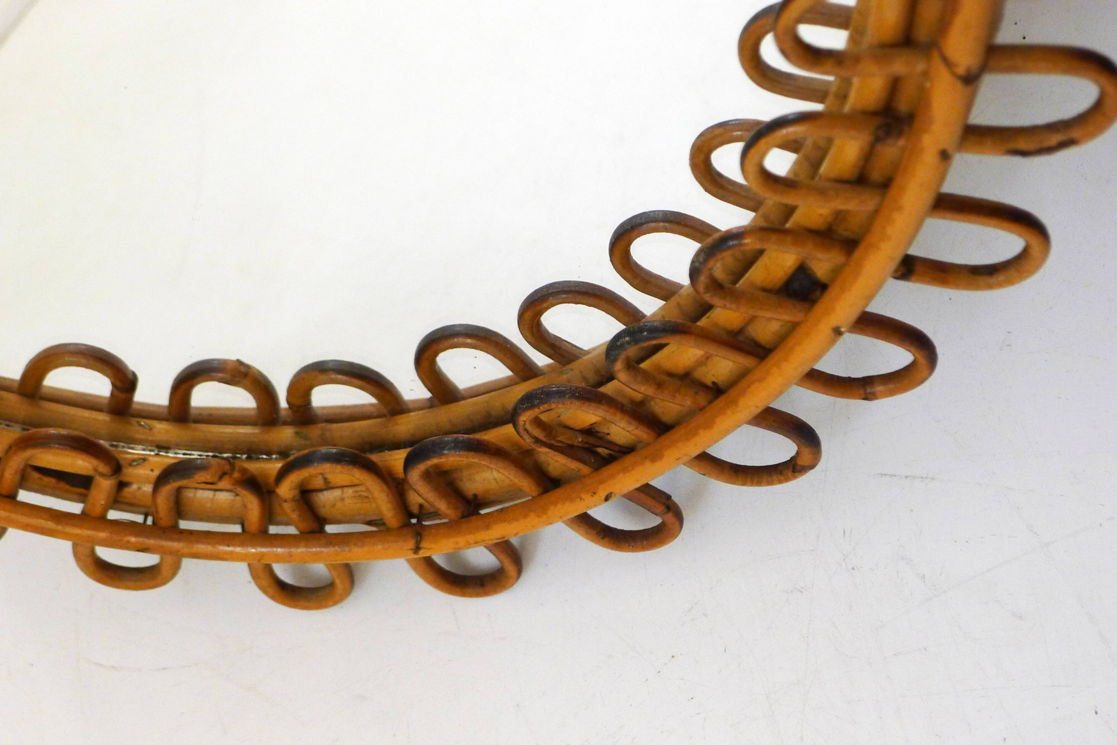 Albini Italian Rattan Mirror