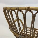 Rattan chair by Rohe Noordwolde, 1960