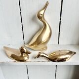 Trois canards ou trio en laiton massif
