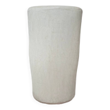White Tadelakt Pot - Small model - Height 39 cm