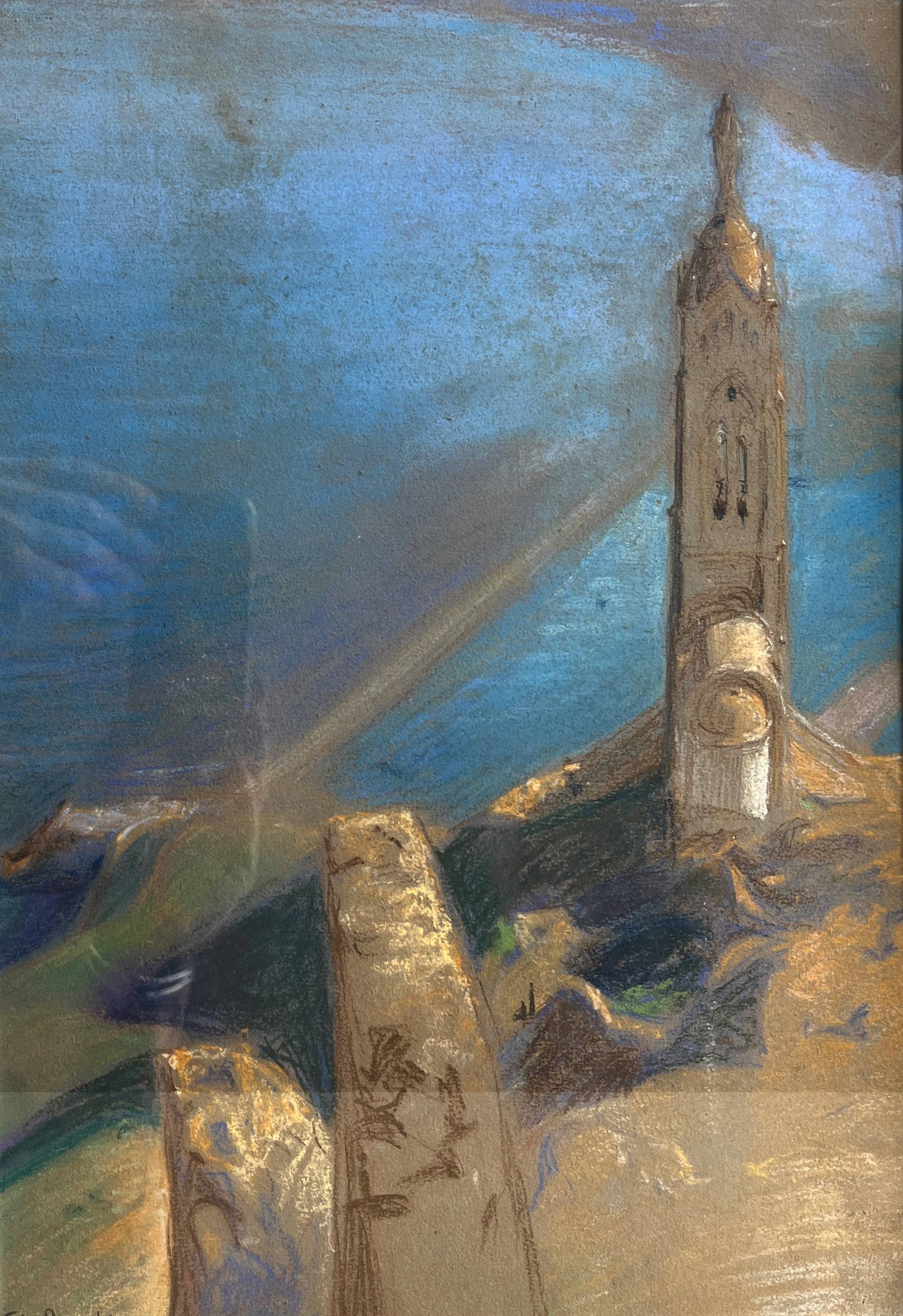 Painting by Edouard Pannetier (1884-1965) Mediterranean Estuary Orientalist