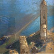 Tableau Edouard Pannetier (1884-1965) Eastern Mediterranean Estuary