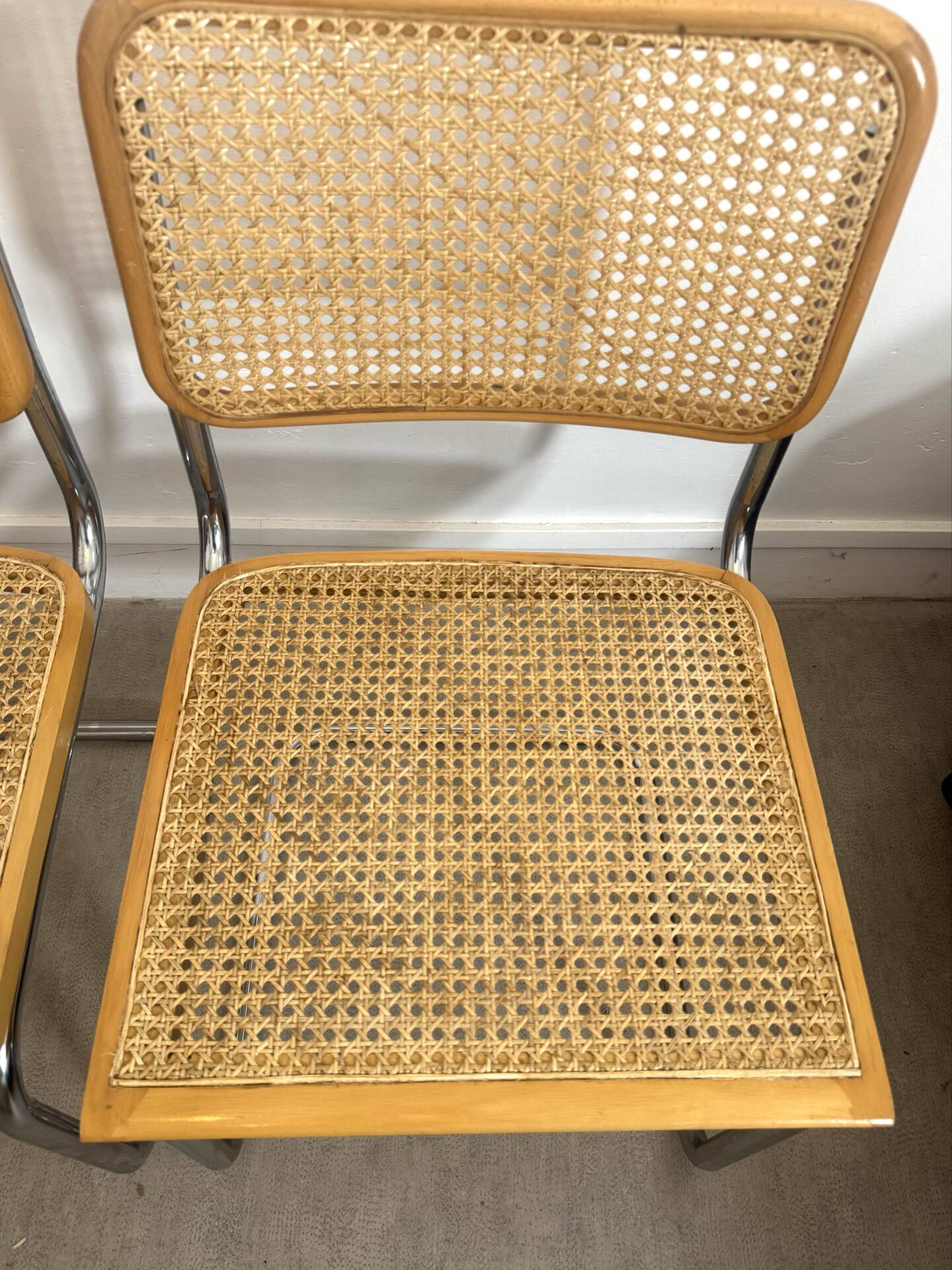 Paire de chaises Marcel Breuer -Cesca - made in Italy 