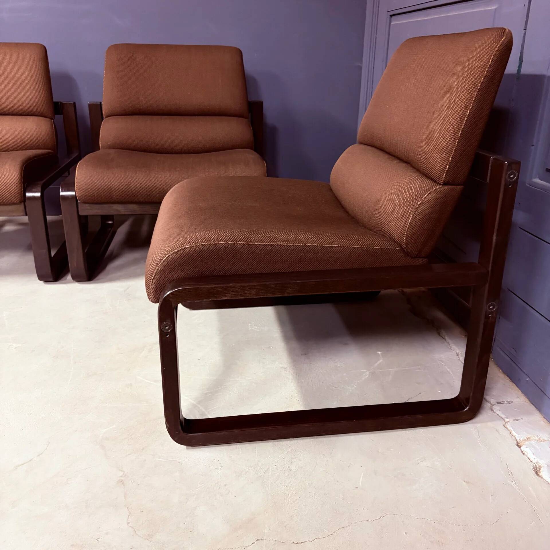 Martin Stoll armchairs for Giroflex, 1980s