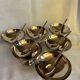 Set of 6 stainless steel ice cream bowls by Guy Degrenne with matching spoons.