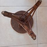 Vintage rattan plant holder
