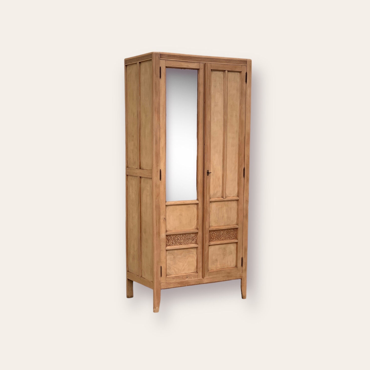 Parisian art deco cabinet 1930 raw wood