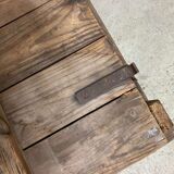 Vintage industrial wooden chest