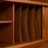 Danish library and its teak secretary 1960 by Johannes Sorth
