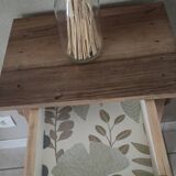 Small solid wood jam jar holder