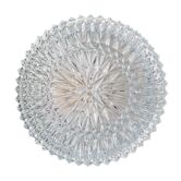 Plafonnier rond en verre ciselé