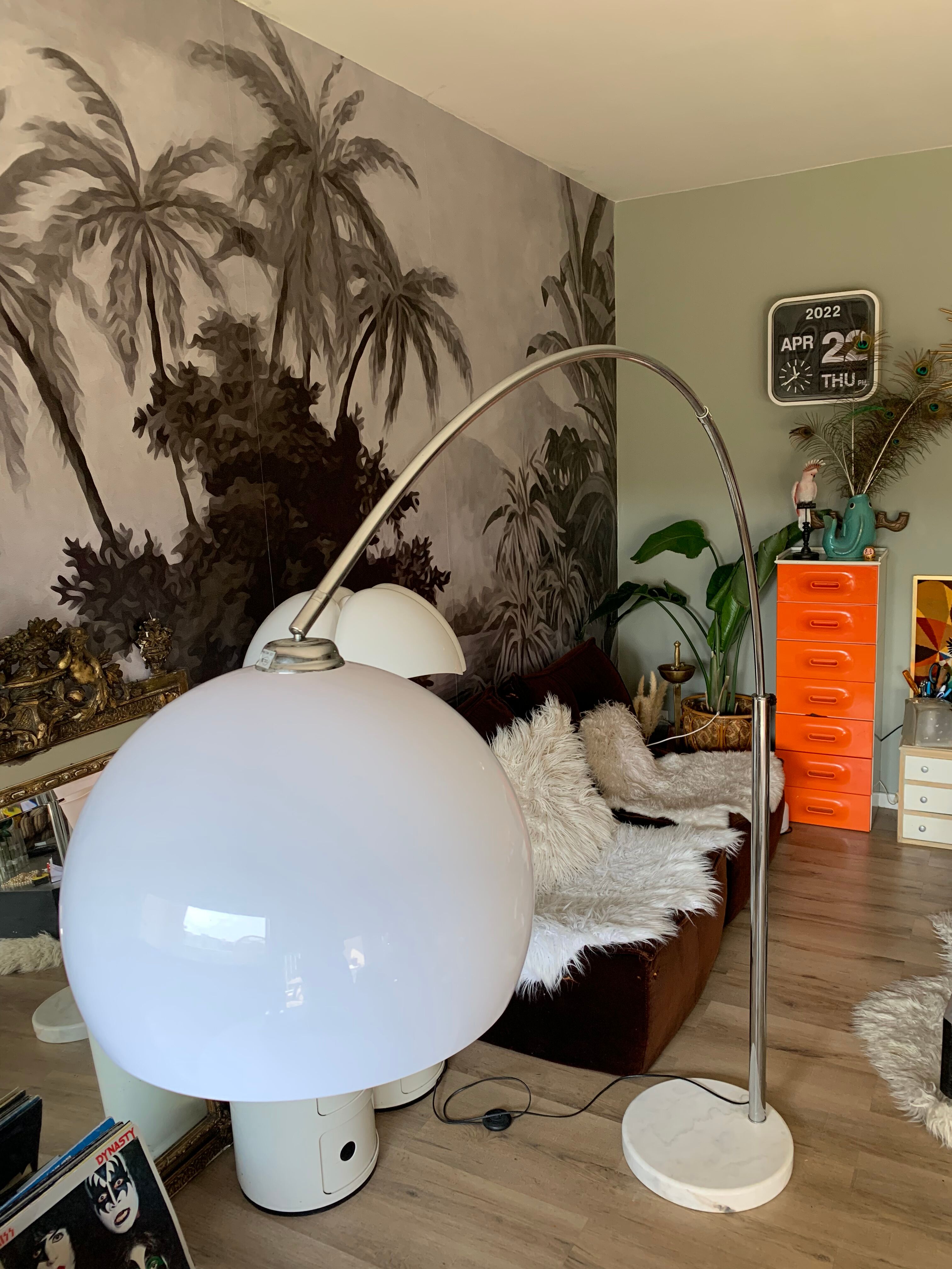 Floor lamp arch foot marble