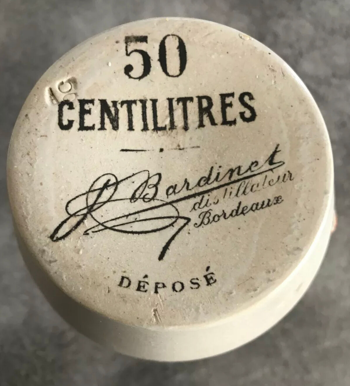 PITCHER BOTTLE BARDINET in Sandstone Distallator Bordeaux 50 cl BEIGE / BROWN