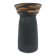 Juist vase, black and gold, ceramic, Germany, 1970s