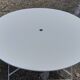 Table de jardin fer ronde et repliable