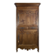 Standing man Louis XV in carved and marquetry cherry wood with a star.