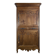 Standing man Louis XV in carved and marquetry cherry wood with a star.