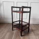 Vintage rattan bedside table
